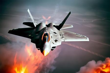 analog gloomy aerial photo of a (F-22Raptor plane, <lora:r4pt0r:1>), (from behind), ((nighttime)), (flying low through a city on fire), (explosions in the background), (tracer gunfire),  High Detail, Sharp focus, (photorealism), realistic, best quality, 8k, award winning, dramatic lighting, epic, cinematic, masterpiece, rim light, (action movie), war,  depth of field, dutch angle, motion blur,