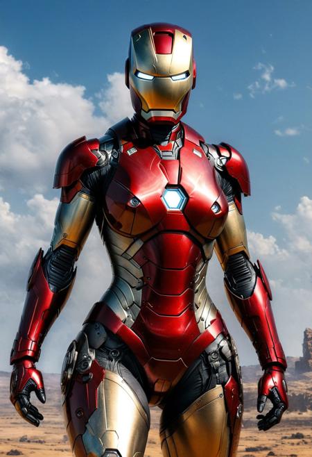 breathtaking female iron man by Luis Royo,, 4k, 8k, best quality, masterpiece, ultra highres, extremely detailed, absurdres, HDR, . award-winning, professional, highly detailed