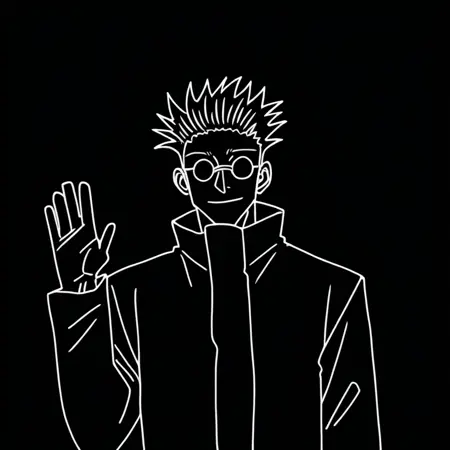 Inverted Lineart - Black & White Lineart Portrait