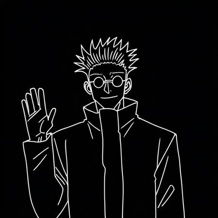Inverted Lineart - Black & White Lineart Portrait NoobAI-EPS1.1