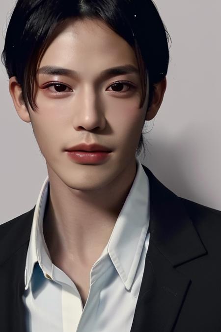 (masterpiece:1.2),(best_quality:1.4),(highres:1.1),(ultra-detailed:1.2),1 man,korean,good_shoulder,fashion_model,model_pose,(black male perm hair),(eye close-up),model,(handsome) <lora:cyw2:0.8>,Clear eyes,Men's Hairstyle,black eyes,