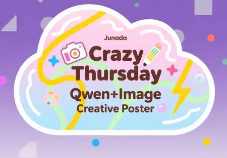 Crazy Thursday Qwen+Image Imagination Creative Poster