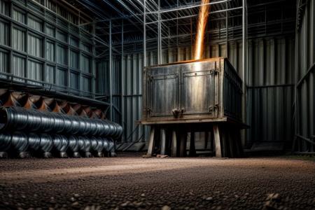 masterpiece, best quality, ultra-detailed, realistic, 8k, RAW photo, distant-view, (Dirty workers working near the metal furnace,small sparks were flying around the Dirty workers:1.37), Huge Metallurgical Crane on distant trying to catch the dirty meth,Molten liquid hot metal, award winning realistic photography, scenery photography, perfect shadow, perfect natural lighting, rich colors, perfect composition, perfect colors, flawless complexion photo, perfect intricate detailed, Old huge metallurgical plant, surreal, real life scenery photo, top quality, trending on artstation, meadows, dust, industrial landscape, all kinds of old metal furnaces,Old industrial hall,industrial machines, fantastic, stunning, outstanding, breathtaking heavy industrial process photo, out-of-this-world scenery, detailerlora,