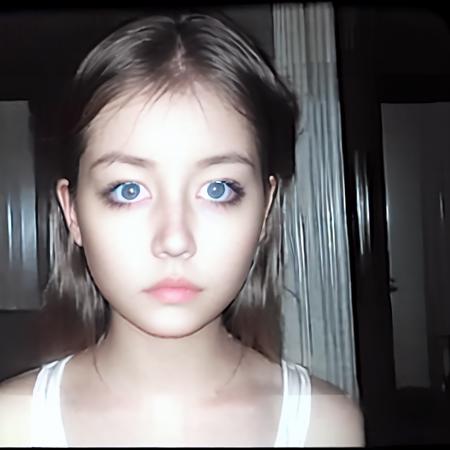 a photo of sks woman, (dark circle under eyes), webcam,  <lyco:creepychan:1>