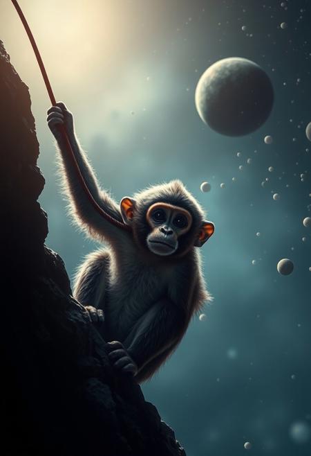monkey in space
