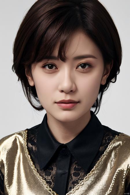 PHOTOREALISTIC REALISTIC,  masterpiece,  best quality,  highres,  ultra detailed,  8k, 1woman, portrait, looking at viewer, jiajingwen,<lora:EMS-267424-EMS:0.600000>