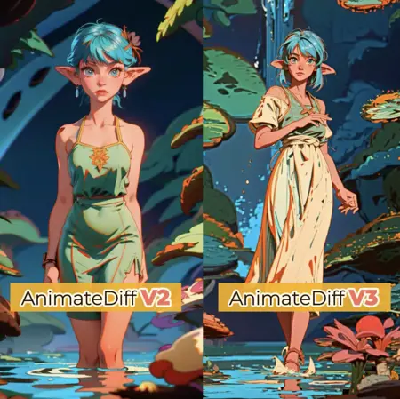Workflow of ComfyUI AnimateDiff - Text to Animation