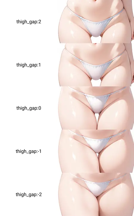 Thigh gap slider