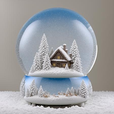 dreamy snowy winter wonderland snowglobe <lora:AI_Overlord_Santas_-_The_Green_Team_LoRA:0.75>  <lora:Snow_Globes_for_SDXL-000010:1>