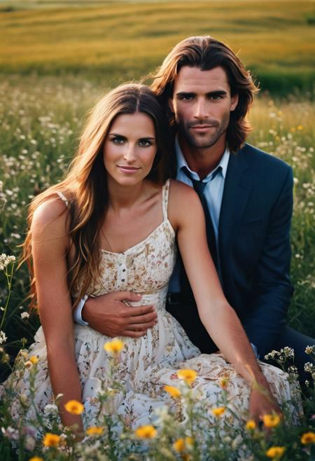 Protrait, Editorial Photograph Three Happy Girl ,Man,Coupl E 28 Yo, Long-Haired, Fashion Model, Perfect Eyes, Dress (Highly Detailed Face:1.4)(Background Inside, Moody, Natural Elegance: Capture Her In A Moment Of Serene Beauty, Perhaps Amidst A Field Of Wildflowers Or Under The Soft Glow Of The Setting Sun. ), Canon 60 D, Film Stock Photograph ,4 Kodak Portra 200 ,Camera F1.6 Lens ,Hyper Realistic ,Lifelike Texture,50 Mm Lens