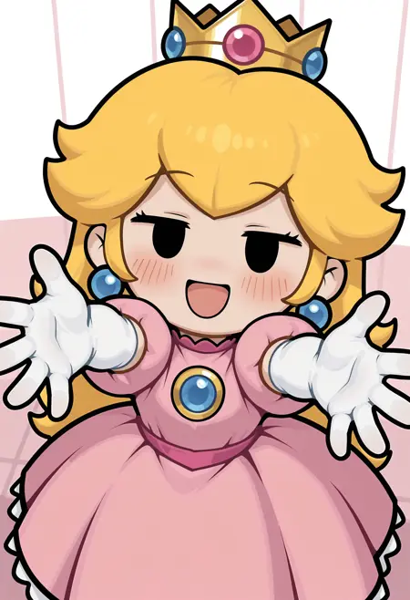 Princess Peach - Paper Mario: The Thousand-Year Door [IL/Pony]