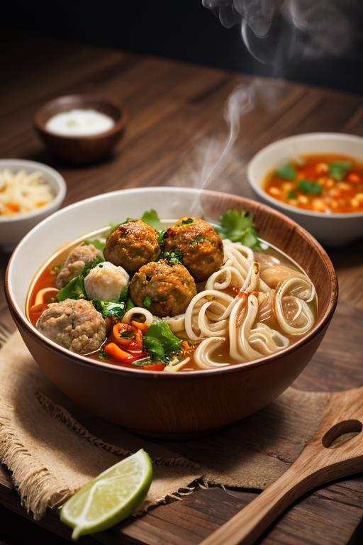 Bakso (Meat Balls Soup) - Indonesian Dishes  image by adhicipta