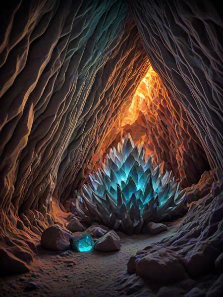 , (embedding:Smooth_Quality:1), A glowing, crystalline cave filled with vibrant colors and intricate formations.,
<lora:4steps wai-2Rectified-V140:1.0000000000000002> <lora:Polygon_Lora_XL:1.2>