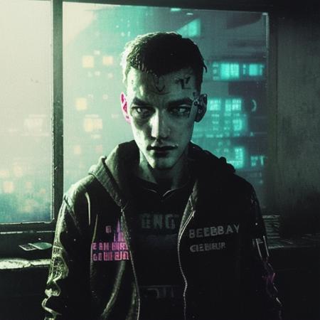 gerdbaier , realistic, cyberpunk, grunge