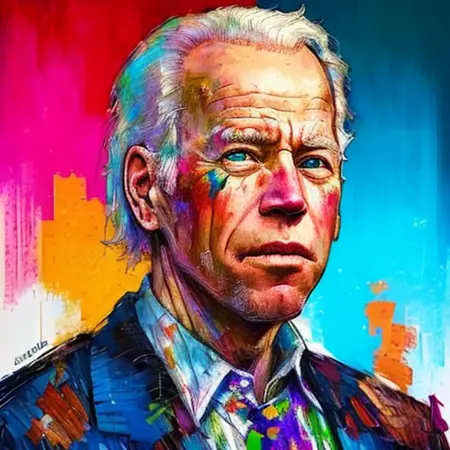 Acrylic, Multi-Colored Style Art (6)