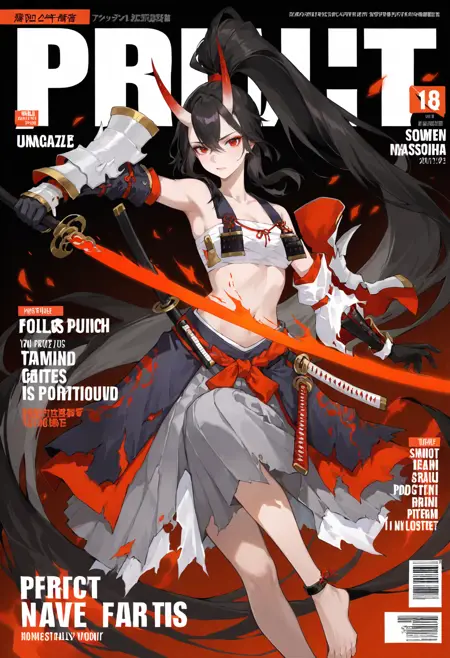 Crimson Yoto ( 赤影妖刀姫 / Akakage Youtou-hime) - Onmyoji