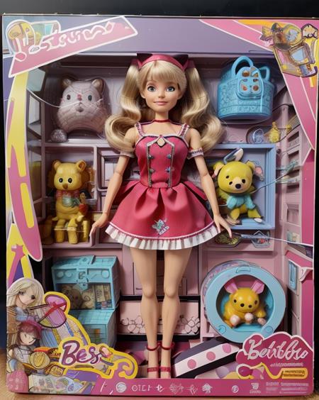 toy, doll, character print, (best quality:1.15), (masterpiece:1.15), (detailed:1.15), (realistic:1.2), (intricate:1.4), simple background, cover page, card, in a gift box,
no humans, inboxDollPlaySetQuiron style, abs, (homura \(dr.stone\):1.2), gift box, playset, in a box, full body, toy playset pack, in a gift box, premium playset toy box, <lora:quiron_inboxDollPlaySet_v2_lora:0.87>,  