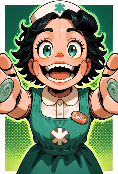 Nurse Dollie -- FNAF / Five Nights at Freddy's secret of the mimic Noob+illust