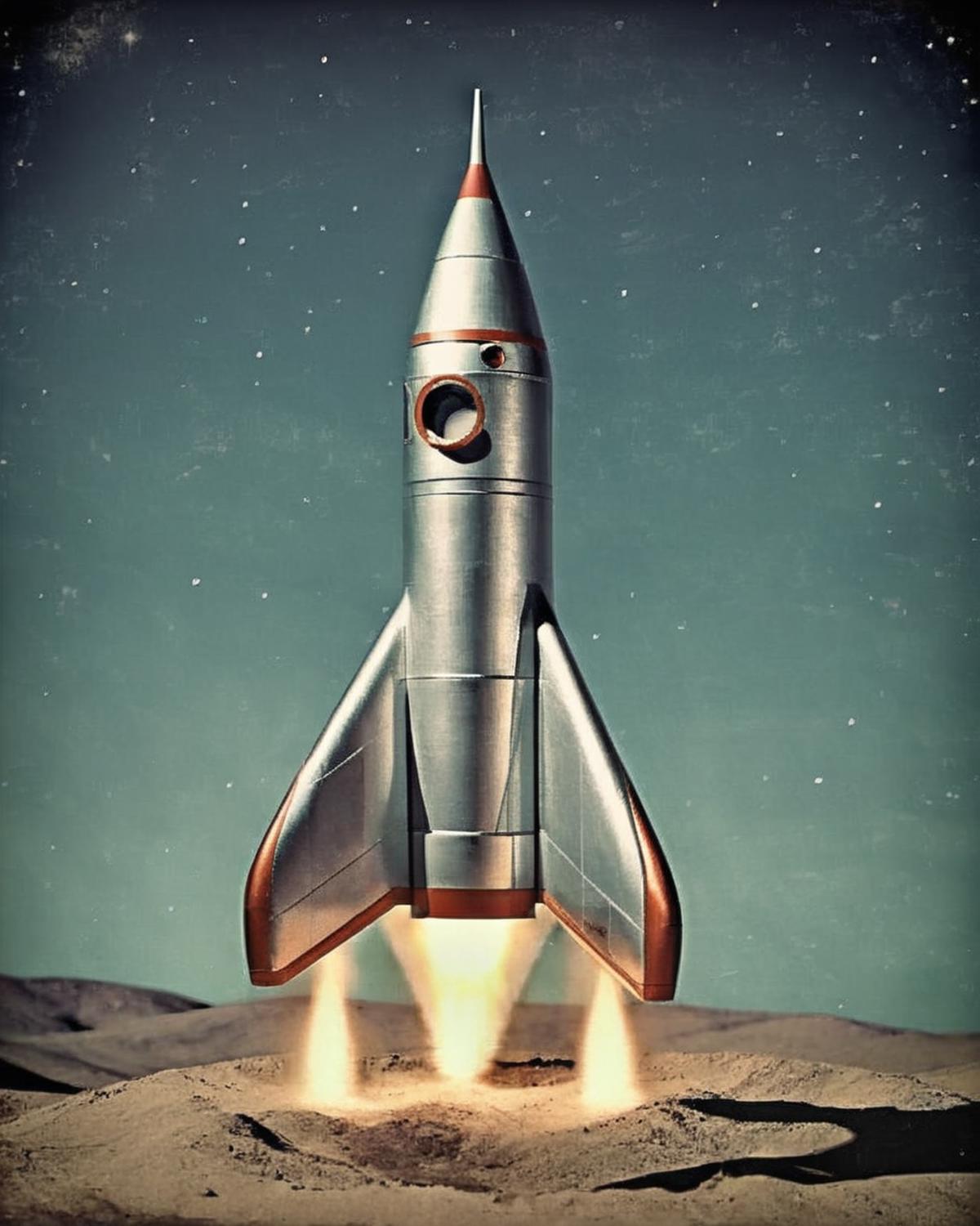 Retro Rocket image by Ciro_Negrogni