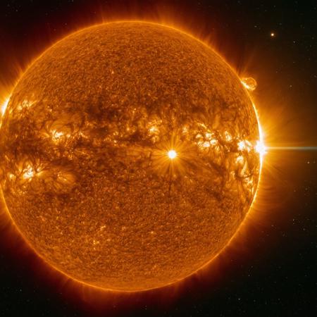 cinematic still 8k,(a photograph taken with a space telescope , James Webb),solar flares,sun,space,ultra detailed, SK_CINEMATIC . emotional, harmonious, vignette, 4k epic detailed, shot on kodak, 35mm photo, sharp focus, high budget, cinemascope, moody, epic, gorgeous, film grain, grainy, 8k,(a photograph taken with a space telescope, James Webb),solar flares,sun,space,ultra detailed, SK_CINEMATIC, intricate, elegant, highly contrasted, still, dynamic, sharp focus, color, saturated, advanced, professional, best, quality, bright, romantic, thought, dramatic, artistic, pure, coherent