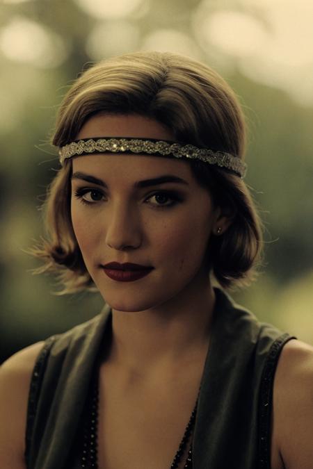 Madeline Usher (Willa Fitzgerald) from TV series "The Fall of the House of Usher" Scene in Bar
