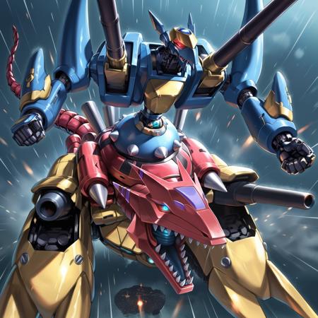 Yu-Gi-Oh! -  XYZ-Dragon Cannon (ＸＹＺ－ドラゴン・キャノン) PonyXL v1.3