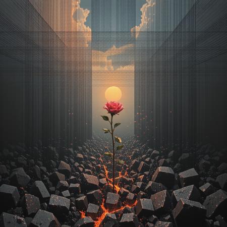 3d Abstract Op-Art V1
