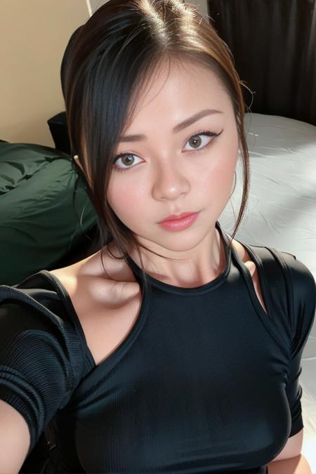 1girl,( looking at viewer),(FACE FOCUS),(upper body), (closed mouth:1.5), high definition,1HEAD,best quality, masterpiece, ultra high res,(photorealistic:1.5),(Skin reflection:1.3)beautiful lighting, (extremely detailed CG unity 8k wallpaper), detailed beautiful face, posing, looking at viewers, professional lighting, physically-based rendering, depth of field, ((8k, RAW photo)),(photorealistic:1.5),realistic,(((masterpiece))),(((bestquality))),((ultra-detailed)),(detailedlight),(high detailed skin:1.2),ultra high res,physically-based rendering, shiny skin, curvy, simple background, <lora:cindyphan_v1.1:0.9>