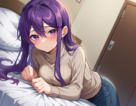 Yuri - Doki Doki Literature Club - booru | Stable Diffusion LoRA 