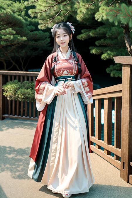 (8k, best quality, masterpiece:1), (realistic, photo-realistic:1),cute, dating,(smile:0.9), (closed mouth),small breasts, beautiful detailed eyes,Perfect Face,<lora:hanfu_v29:0.72>, song style outfits, song hanfu, 1girl, long  shan, pleated shan skirt,<lora:koreanDollLikeness_v15:0.2>