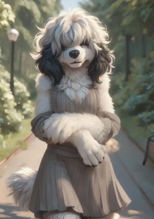 Old English Sheep Dog (Anthro) image by BublesExplosion