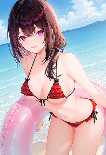 underboob cutout bikini