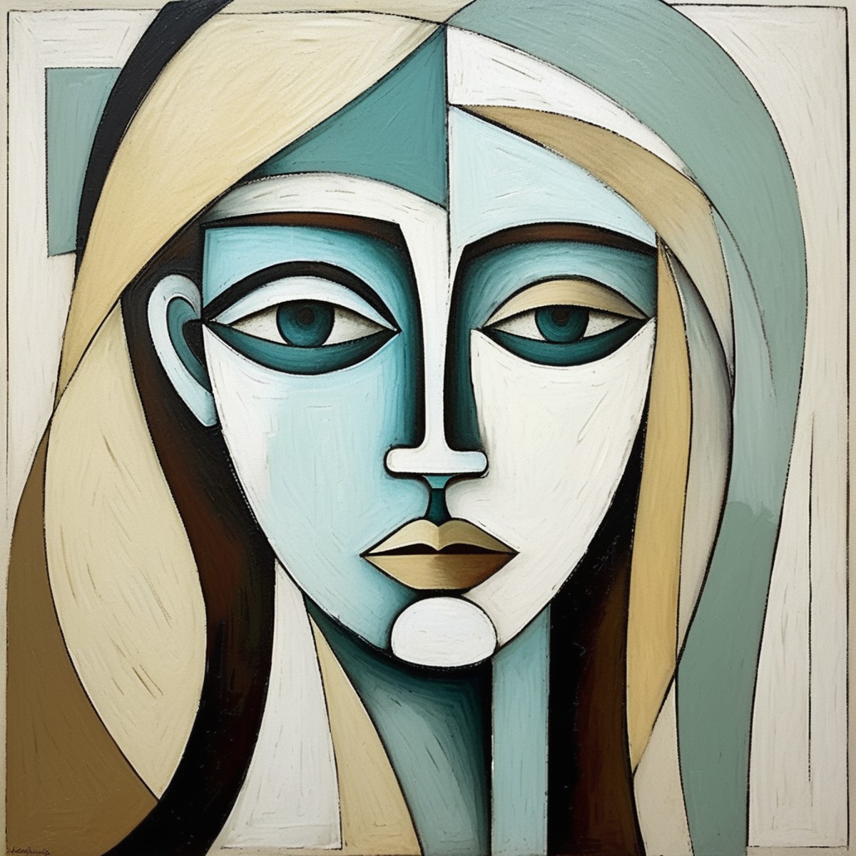 Picasso cubism art of a woman,subtle colors, minimalist, faint, anxarmas,  <lora:anarmas_juggerX_xl_3_standard-anxarmas-00...