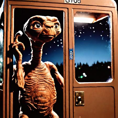 E.T. the extra terrestrial alien