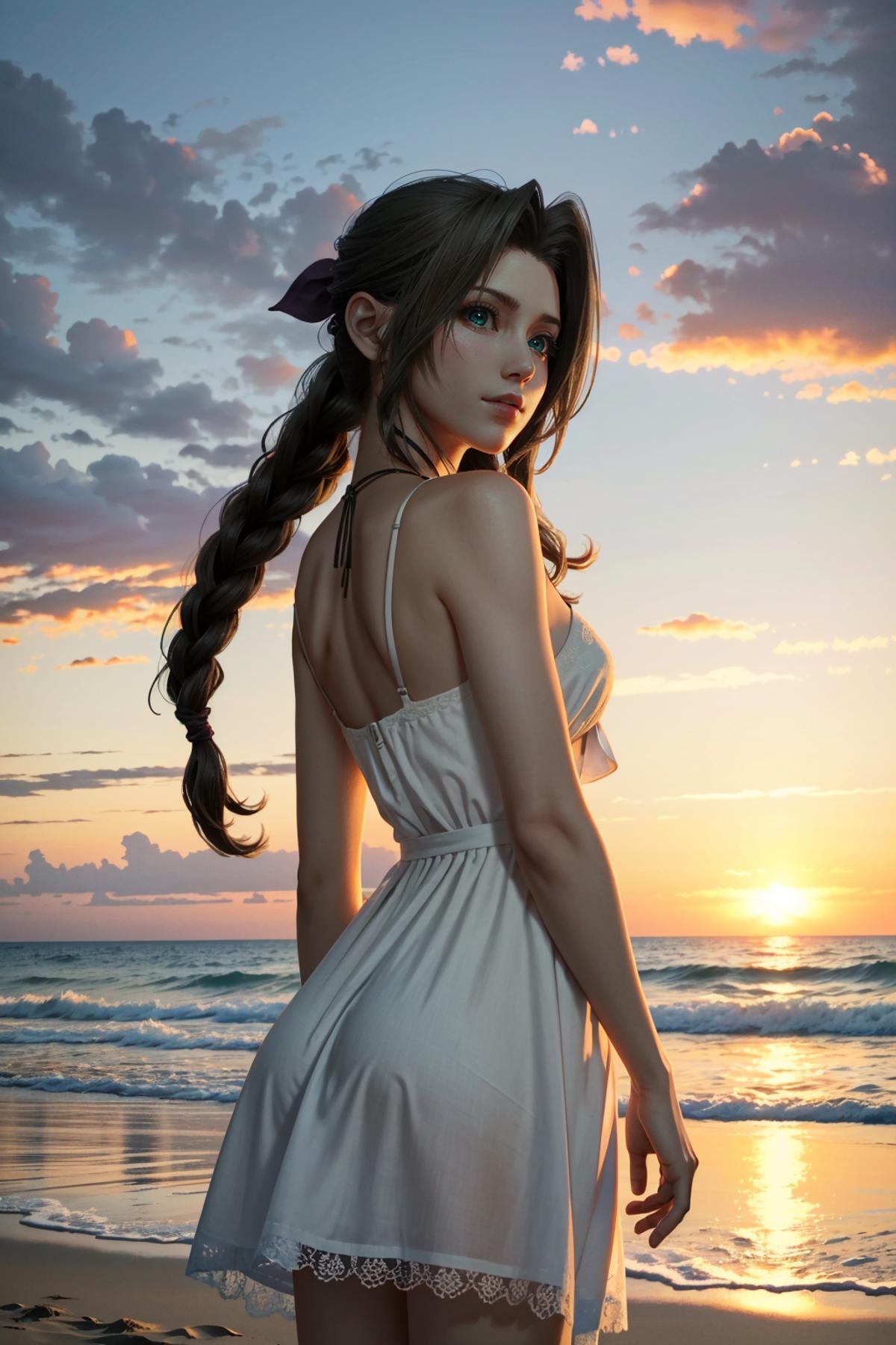 Aerith from Final Fantasy 7 image by BloodRedKittie