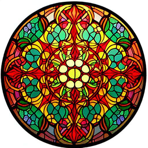 Stained glass circle image by simpledit