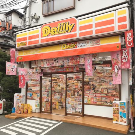 YamazakiDaily, konbini, scenery, storefront, japan,