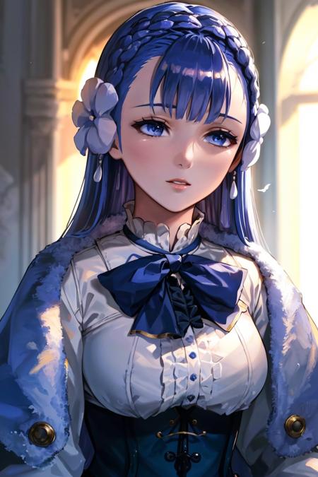 (highly detailed:1.3),
rinea fe, closed eyes, purple hair, flower, hair flower, bird, corset,
Ultra-detail,(highres:1.1),best quality,(masterpiece:1.3),cinematic lighting,
(highly detailed face and eyes:1.3), <lora:Rinea_FE-10:0.85>