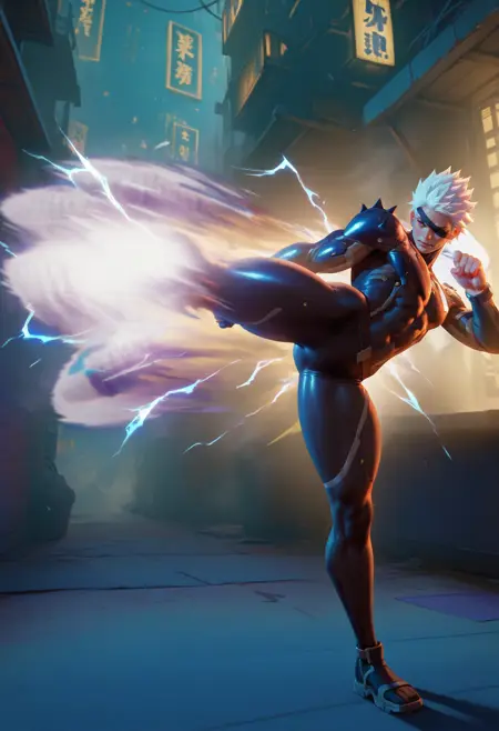 Lightning Kick [Hyakuretsukyaku]