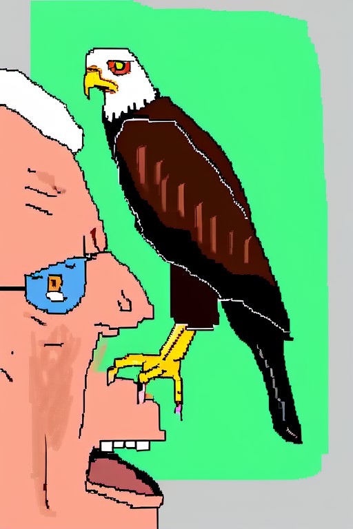 <lora:SDXL_MSPaint_Portrait:1>,mspaint,mspaint painting,bad artist,bad drawing,ugly balding old man yelling angrily at a H...