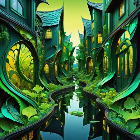 DonM - Leaf Style - tribute to nature [SD1.5, SDXL]