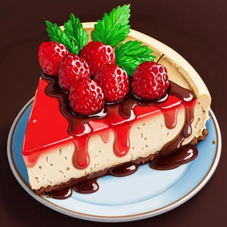 cheesecake, stylized foods, art by fod5tle <lora:stylized foods-000020:0.6>