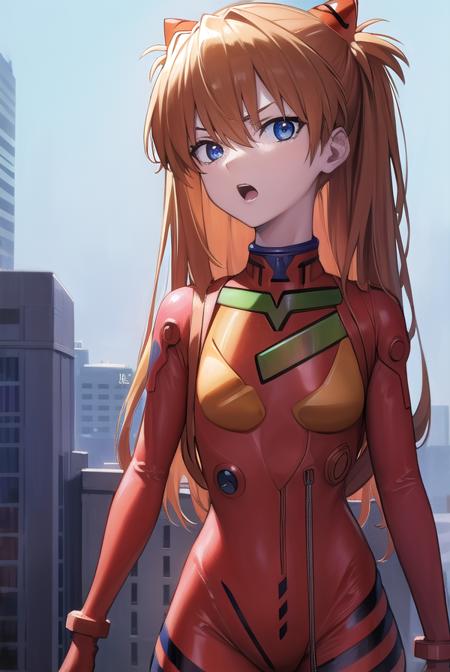 asukalangley, <lyco:asukalangleysouryuu-lyco-nochekaiser:1>,
asuka langley soryu, (souryuu asuka langley:1.5), blue eyes, hair between eyes, headgear, interface headset, orange hair, two side up, <lora:gekioko_v200:0.8>, angry, open mouth,
BREAK bodysuit, long sleeves, plugsuit, red bodysuit,
BREAK outdoors, city,
BREAK looking at viewer, (cowboy shot:1.5),
BREAK <lora:GoodHands-beta2:1>, (masterpiece:1.2), best quality, high resolution, unity 8k wallpaper, (illustration:0.8), (beautiful detailed eyes:1.6), extremely detailed face, perfect lighting, extremely detailed CG, (perfect hands, perfect anatomy),