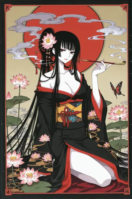 [illustrious XL] CLAMP 《xxxHOLiC》 壹原侑子(Ichihara Yuko) - Artist Style