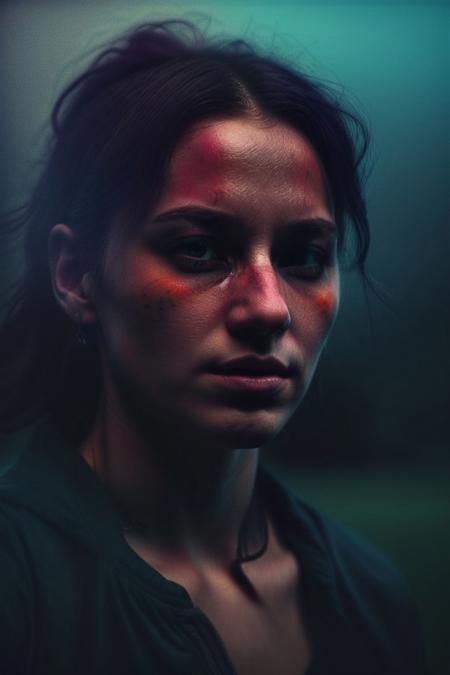 Generate an image bursting with vibrant colors and gradients, forming an abstract and visually striking composition. The colors should blend, conveying a sense of movement and energy, moody,
Ultra High Definition, Impeccable Detail, Premier Quality, Best-in-class, (Photorealistic), (Lifelike), Top quality, score_9, score_8_up, score_7_up, score_6_up, score_5_up, score_4_up,  perfect shadows, perfect lighting, night, backlighting, Cinematic, dark moody lighting, film grain, mysterious atmosphere, storytelling,