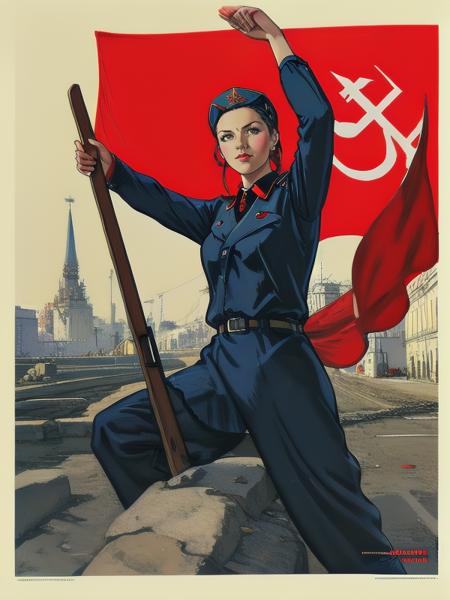 ussr_poster hammer and sickle