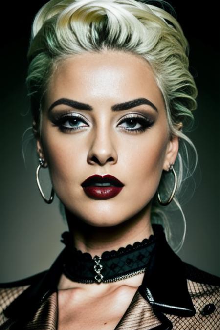 congenial 22yo (punk/goth/metal) <lora:AmberHeard:0.9> amberheard (dynamic posing, cinematic composition), medium breasts, beautifully detailed woman, beautifully detailed mouth, extremely detailed eyes and face, beautiful attractive face, beautiful detailed eyes, pronounced feminine feature, matte eyeshadow, eyelashes, eyeliner, perfect thin body, smooth skin, dynamic posing, toned body, flat belly, BREAK color photo, ,Hyperfocal, (full-body shot), best quality, absurdres, skin pores, intricate detail, (intricately detailed face and eyes), sophisticated detail, depth of field, (photorealistic, masterpiece, realistic lighting, sharp focus, hyper-realistic), centerfold, bokeh, official art, 8k wallpaper, ultra high res, professional photography, HDR, 8K resolution, analogue RAW DSLR,  low saturation
