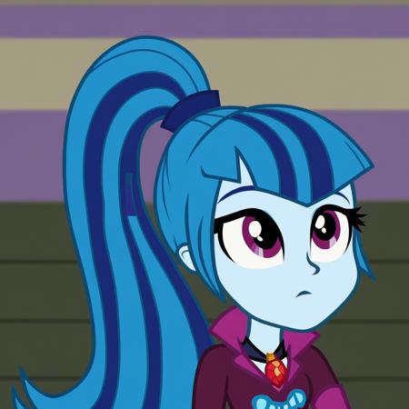 Sonata DuskEQG Blue skin pink eyes blue hair