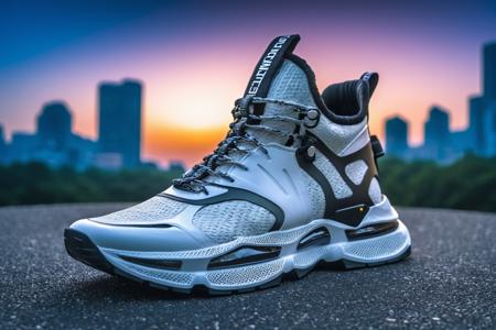 cyber style,dtxa_shoe,outdoor,, best quality, masterpiece, 4k, 8k, ultra highres, raw photo in hdr, photograph of,high details