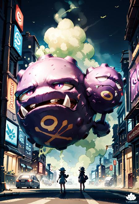 Weezing: Poison Gas Pokemon | マタドガス (Pokedex #0110) [Pony] v1.0